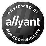 Reviewed by Allyant for Accessibility Badge Grayscale v2